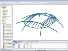 Tragwerksentwurf für ein Stadiondach